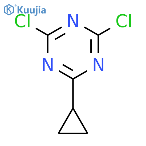 2,4-dichloro-6-cyclopropyl-1,3,5-triazine structure