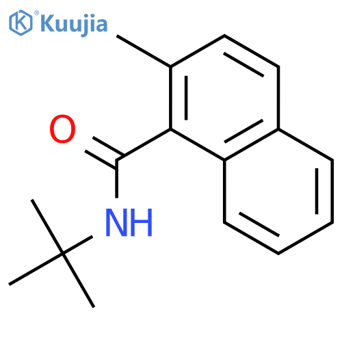 1-Naphthalenecarboxamide, N-(1,1-dimethylethyl)-2-methyl- structure