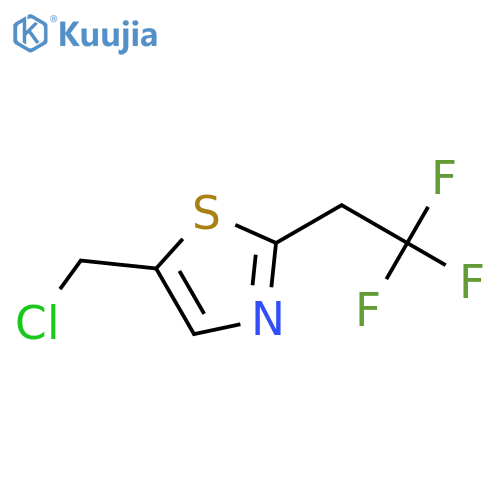 5-(chloromethyl)-2-(2,2,2-trifluoroethyl)-1,3-thiazole structure