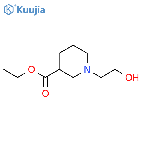 ethyl 1-(2-hydroxyethyl)piperidine-3-carboxylate structure