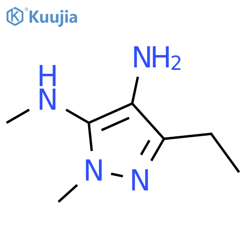 3-ethyl-N1,5-dimethyl-1H-pyrazole-4,5-diamine structure