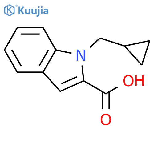 1-(cyclopropylmethyl)-1H-indole-2-carboxylic acid structure