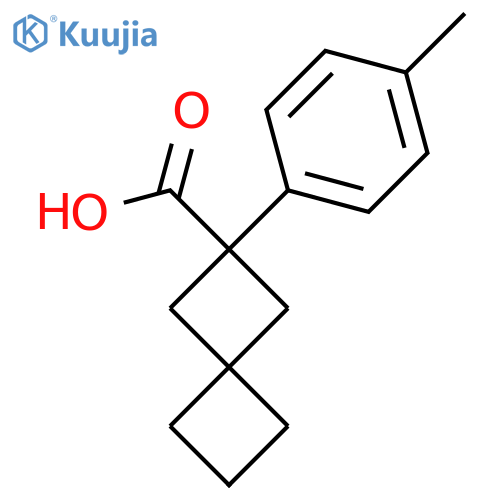 2-(p-Tolyl)spiro[3.3]heptane-2-carboxylic acid structure