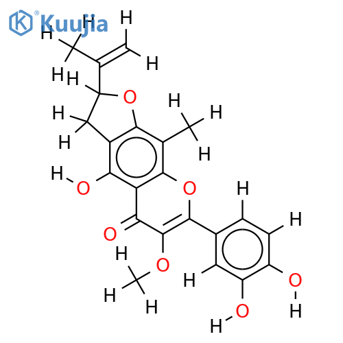 3'-Hydroxy,3-Me ether-8-C-Methylvellokaempferol structure