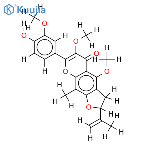 3'-Hydroxy,3,3',5-tri-Me ether-8-C-Methylvellokaempferol structure