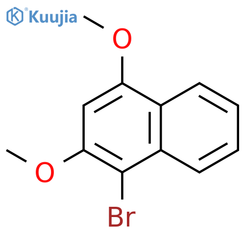 Naphthalene, 1-bromo-2,4-dimethoxy- structure