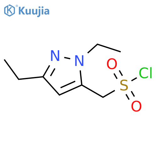 (1,3-diethyl-1H-pyrazol-5-yl)methanesulfonyl chloride structure