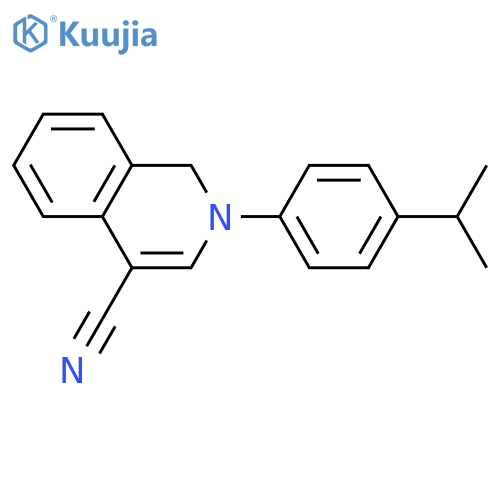 4-Isoquinolinecarbonitrile, 1,2-dihydro-2-[4-(1-methylethyl)phenyl]- structure