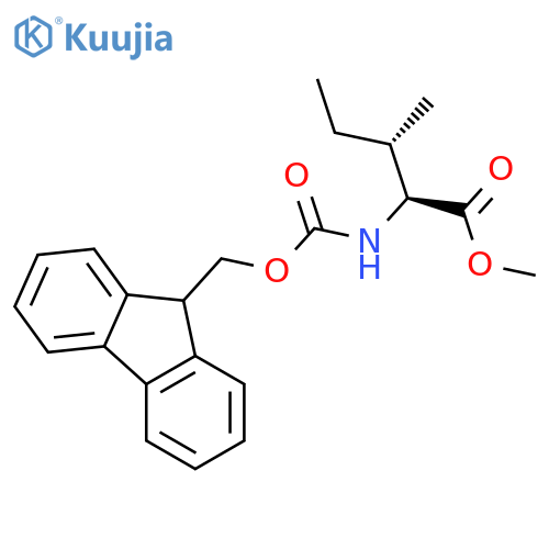 L-Isoleucine, N-[(9H-fluoren-9-ylmethoxy)carbonyl]-, methyl ester structure