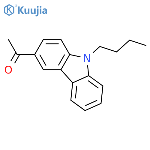 Ethanone, 1-(9-butyl-9H-carbazol-3-yl)- structure