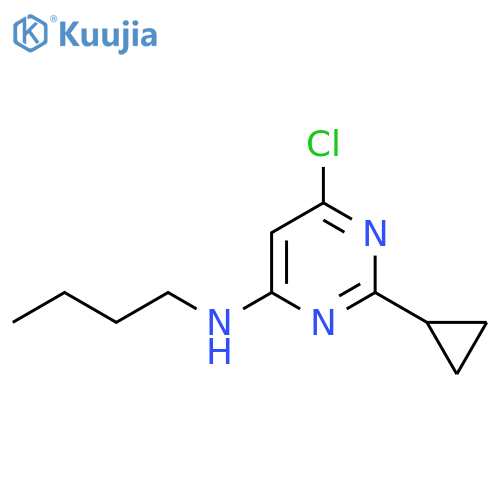 N-Butyl-6-chloro-2-cyclopropylpyrimidin-4-amine structure
