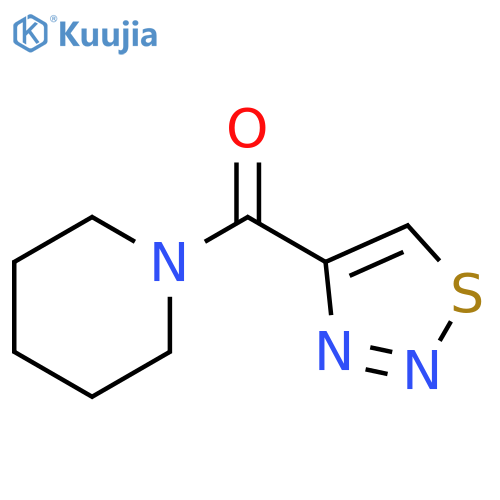1-(1,2,3-thiadiazole-4-carbonyl)piperidine structure