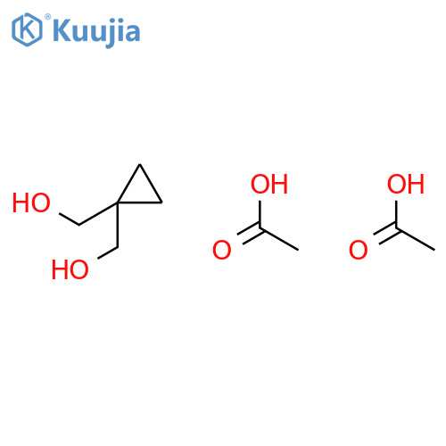 {1-[(acetyloxy)methyl]cyclopropyl}methyl acetate structure