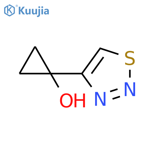 1-(1,2,3-thiadiazol-4-yl)cyclopropan-1-ol structure