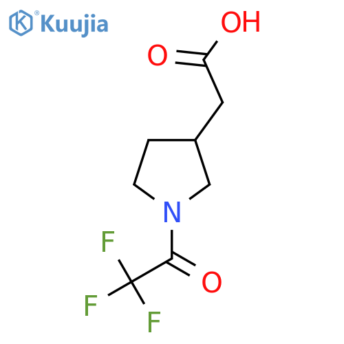 2-[1-(Trifluoroacetyl)pyrrolidin-3-yl]acetic acid structure