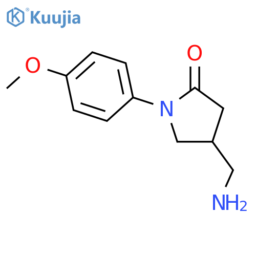 4-(aminomethyl)-1-(4-methoxyphenyl)pyrrolidin-2-one hydrochloride structure