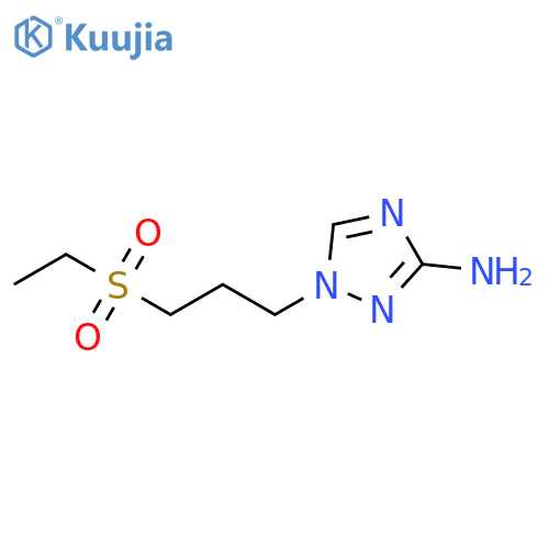 1H-1,2,4-Triazol-3-amine, 1-[3-(ethylsulfonyl)propyl]- structure