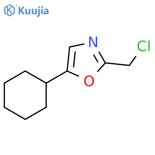2-(chloromethyl)-5-cyclohexyl-1,3-oxazole structure