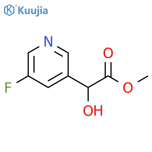 methyl 2-(5-fluoropyridin-3-yl)-2-hydroxyacetate structure