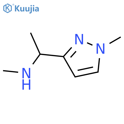 methyl1-(1-methyl-1H-pyrazol-3-yl)ethylamine structure