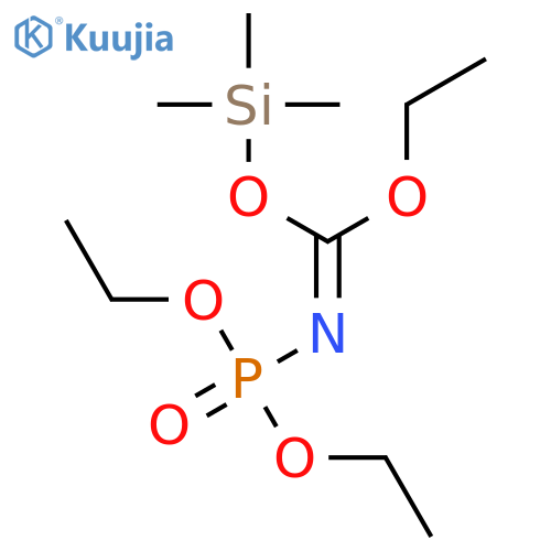 Carbonimidic acid, (diethoxyphosphinyl)-, ethyl trimethylsilyl ester structure