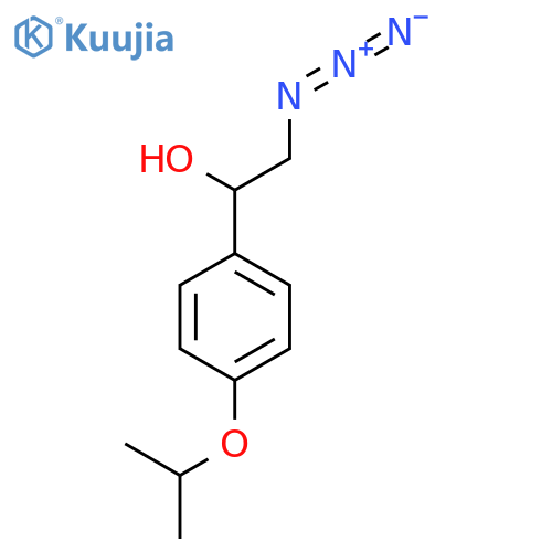 2-azido-1-4-(propan-2-yloxy)phenylethan-1-ol structure