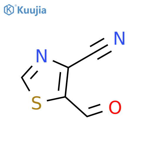 5-formyl-1,3-thiazole-4-carbonitrile structure