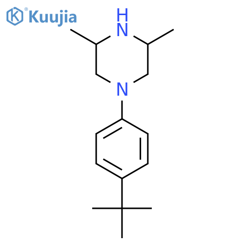 1-(4-Tert-butylphenyl)-3,5-dimethylpiperazine structure