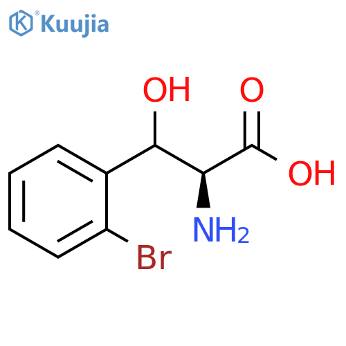 2-amino-3-(2-bromophenyl)-3-hydroxypropanoic acid structure