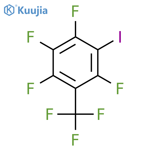 BENZENE, 1,2,3,5-TETRAFLUORO-4-IODO-6-(TRIFLUOROMETHYL)- structure