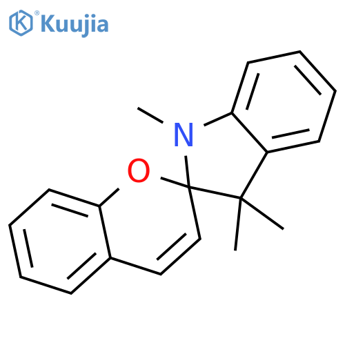 1,3,3-Trimethylindolinobenzopyrylospiran Photochromic Compound structure