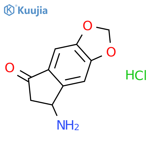 7-Amino-6,7-dihydro-5H-indeno5,6-d1,3dioxol-5-one Hydrochloride structure