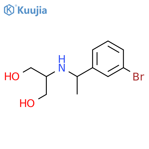 2-{1-(3-bromophenyl)ethylamino}propane-1,3-diol structure