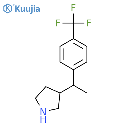 3-{1-4-(trifluoromethyl)phenylethyl}pyrrolidine structure
