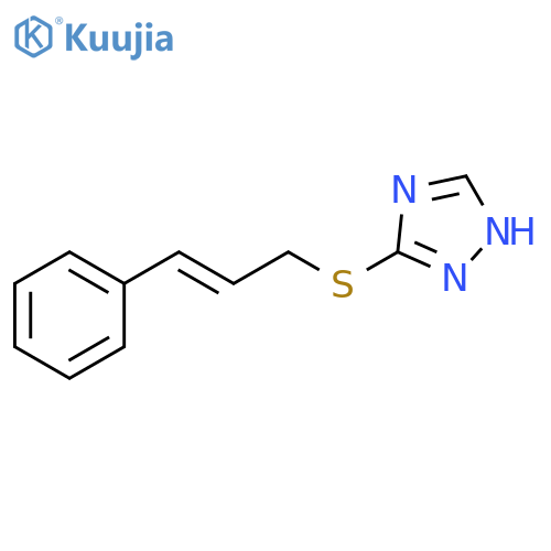 1H-1,2,4-Triazole, 3-[[(2E)-3-phenyl-2-propenyl]thio]- structure