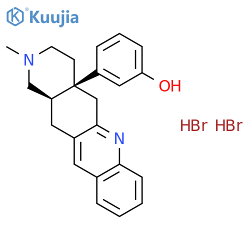 Phenol,3-[(4aR,12aS)-1,3,4,5,12,12a-hexahydro-2-methylpyrido[3,4-b]acridin-4a(2H)-yl]-,rel- structure