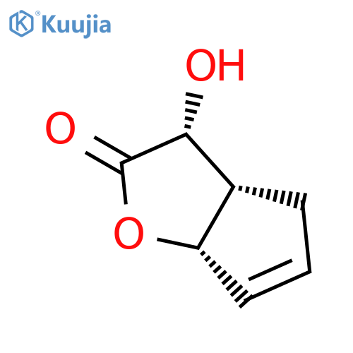 (3R,3As,6aS)-3-hydroxy-3,3a,4,6a-tetrahydro-2H-cyclopenta[b]furan-2-one structure