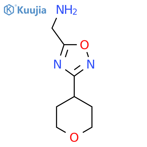 [3-(Oxan-4-yl)-1,2,4-oxadiazol-5-yl]methanamine structure