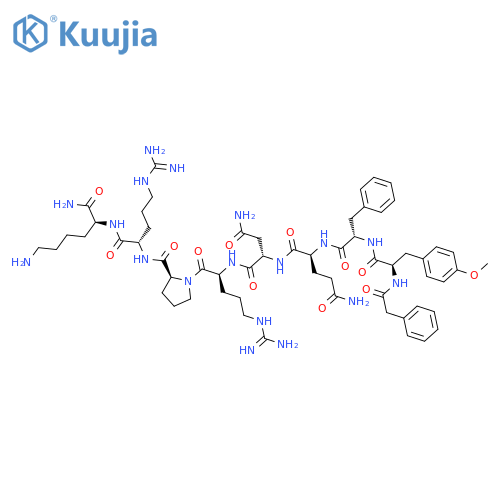 Phenylacetyl1, O-Me-D-Tyr2, Arg6,8, Lys9-Vasopressin amide structure