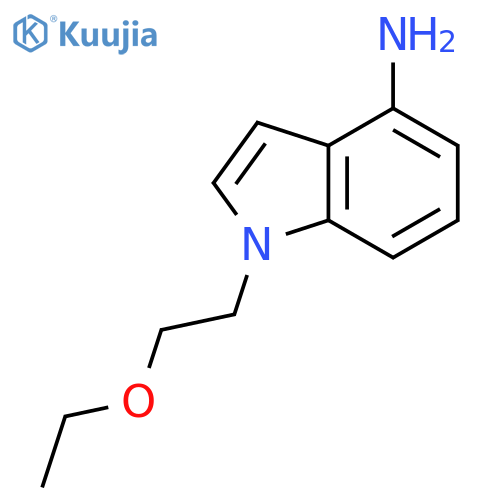 1-(2-ethoxyethyl)-1H-indol-4-amine structure