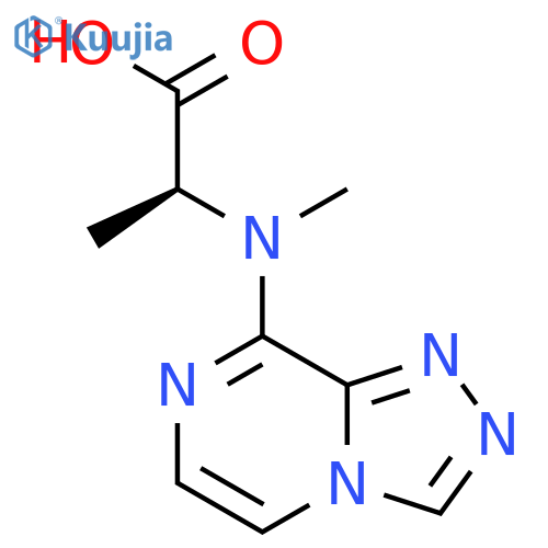2-[methyl({[1,2,4]triazolo[4,3-a]pyrazin-8-yl})amino]propanoic acid structure