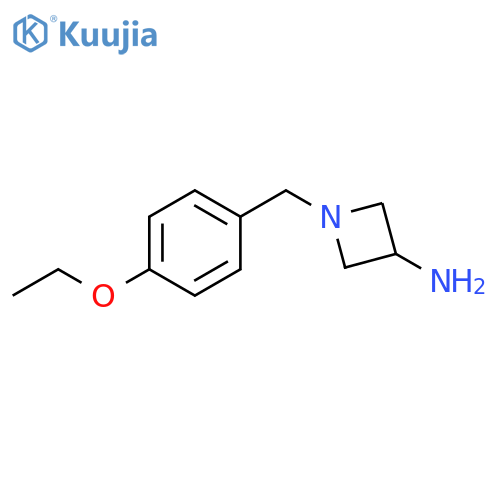 1-[(4-ethoxyphenyl)methyl]azetidin-3-amine structure