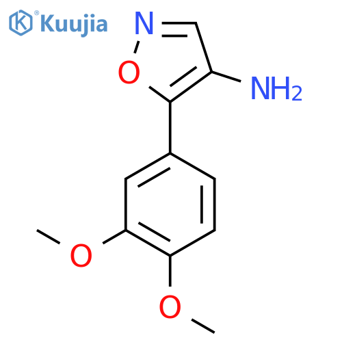 5-(3,4-dimethoxyphenyl)-1,2-oxazol-4-amine structure