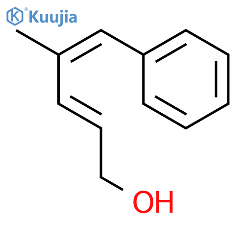 2,4-Pentadien-1-ol, 4-methyl-5-phenyl-, (2E,4E)- structure