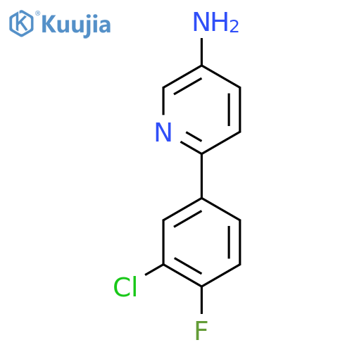 6-(3-Chloro-4-fluorophenyl)pyridin-3-amine structure