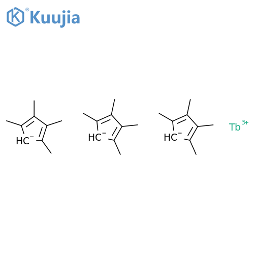 Terbium,tris[(1,2,3,4,5-h)-1,2,3,4-tetramethyl-2,4-cyclopentadien-1-yl]- structure