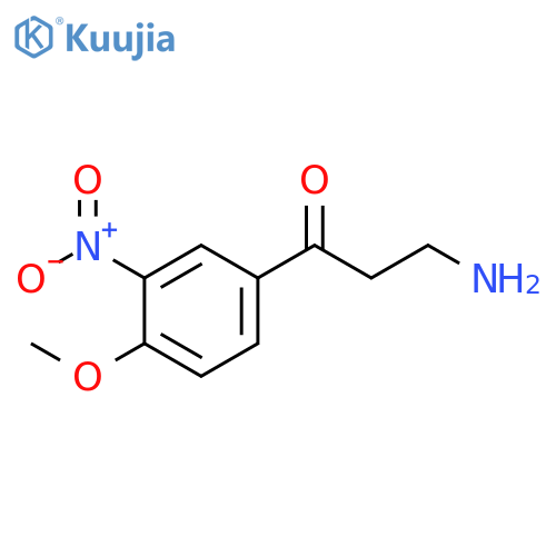 3-amino-1-(4-methoxy-3-nitrophenyl)propan-1-one structure