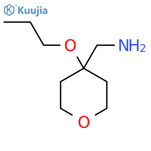 (4-propoxyoxan-4-yl)methanamine structure