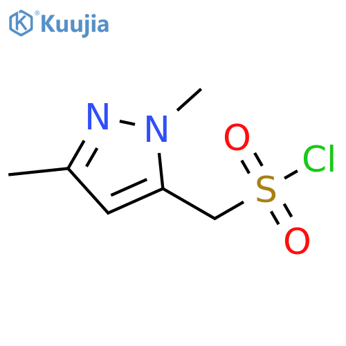 (1,3-dimethyl-1H-pyrazol-5-yl)methanesulfonyl chloride structure
