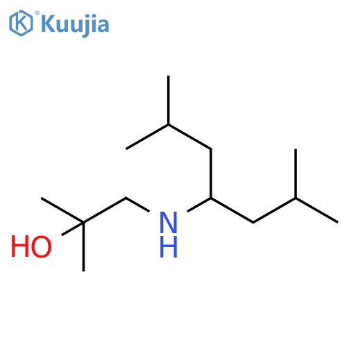 1-(2,6-dimethylheptan-4-yl)amino-2-methylpropan-2-ol structure